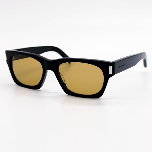 NEW SAINT LAURENT SUNGLASSES SL402 010 UNISEX BLACK/YELLOW EYEWEAR SL 402 010 - Picture 2 of 9